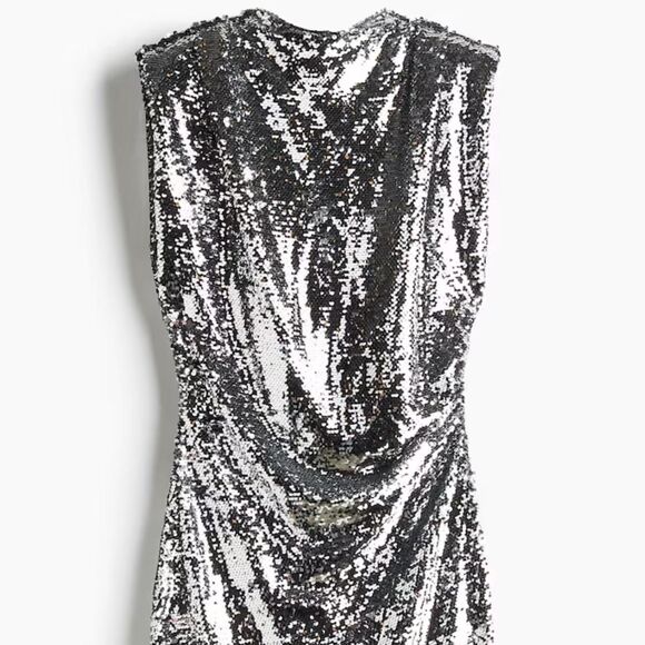 H-m Women's Black and Silver Dress - Picture 1 of 5
